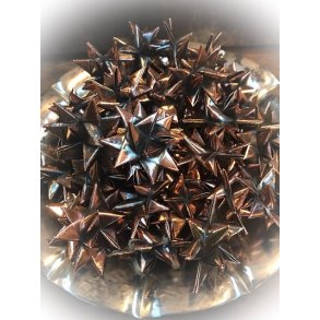 Fletstjerne Xs. Oxyderet blank kobber